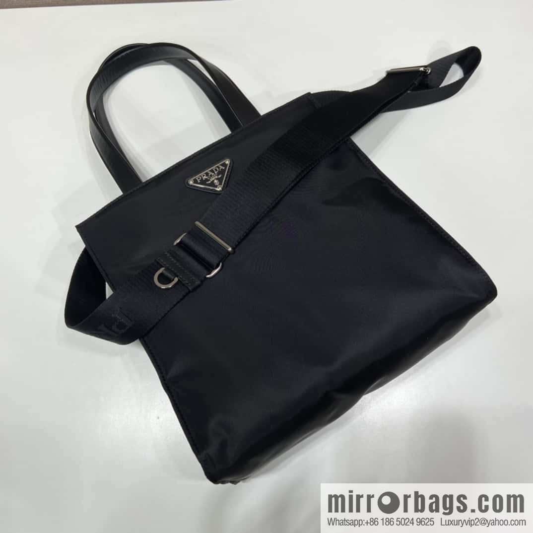 PRADA imported lined nylon fabric, new tote bag 1BG426