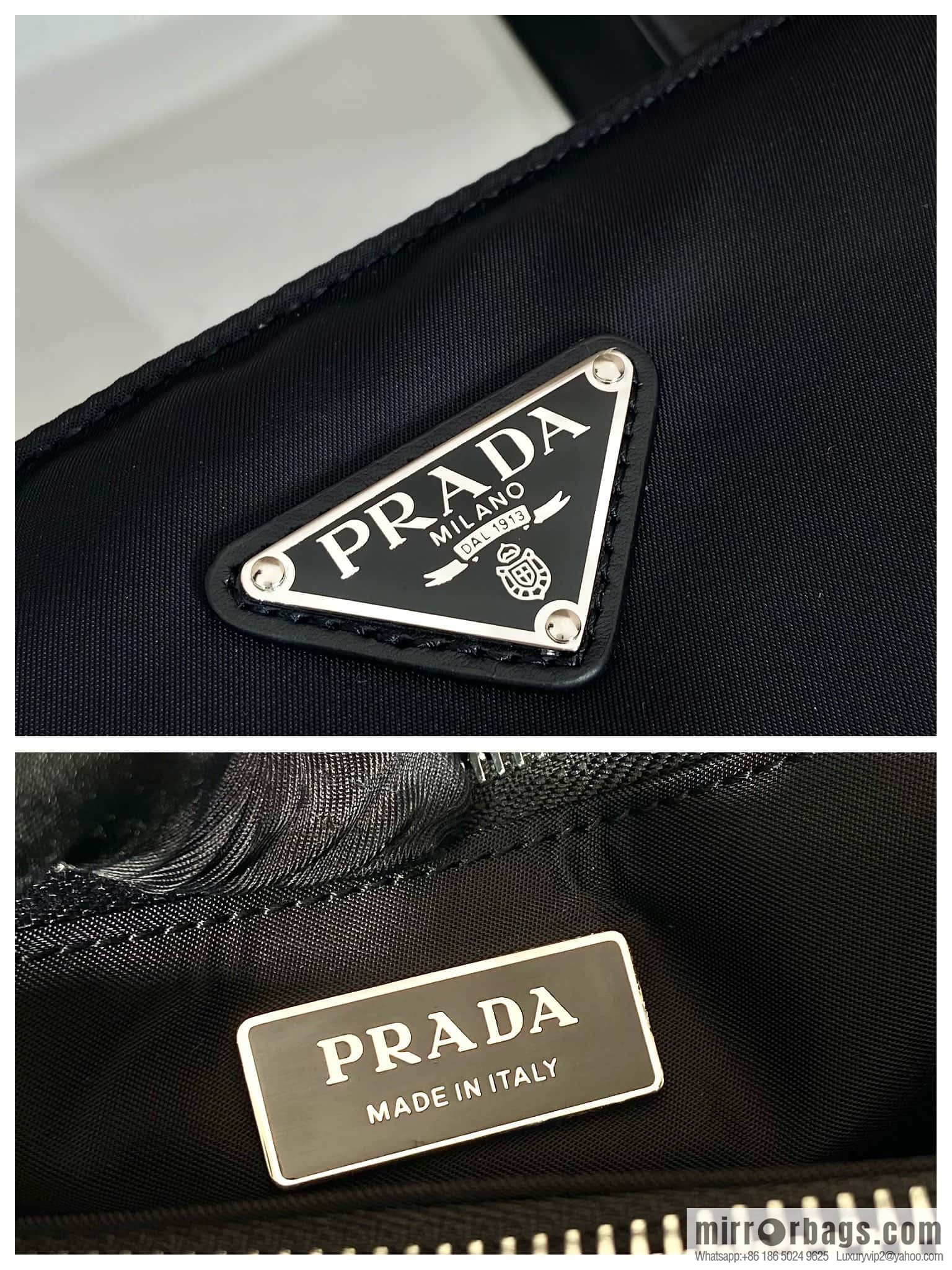 PRADA imported lined nylon fabric, new tote bag 1BG426