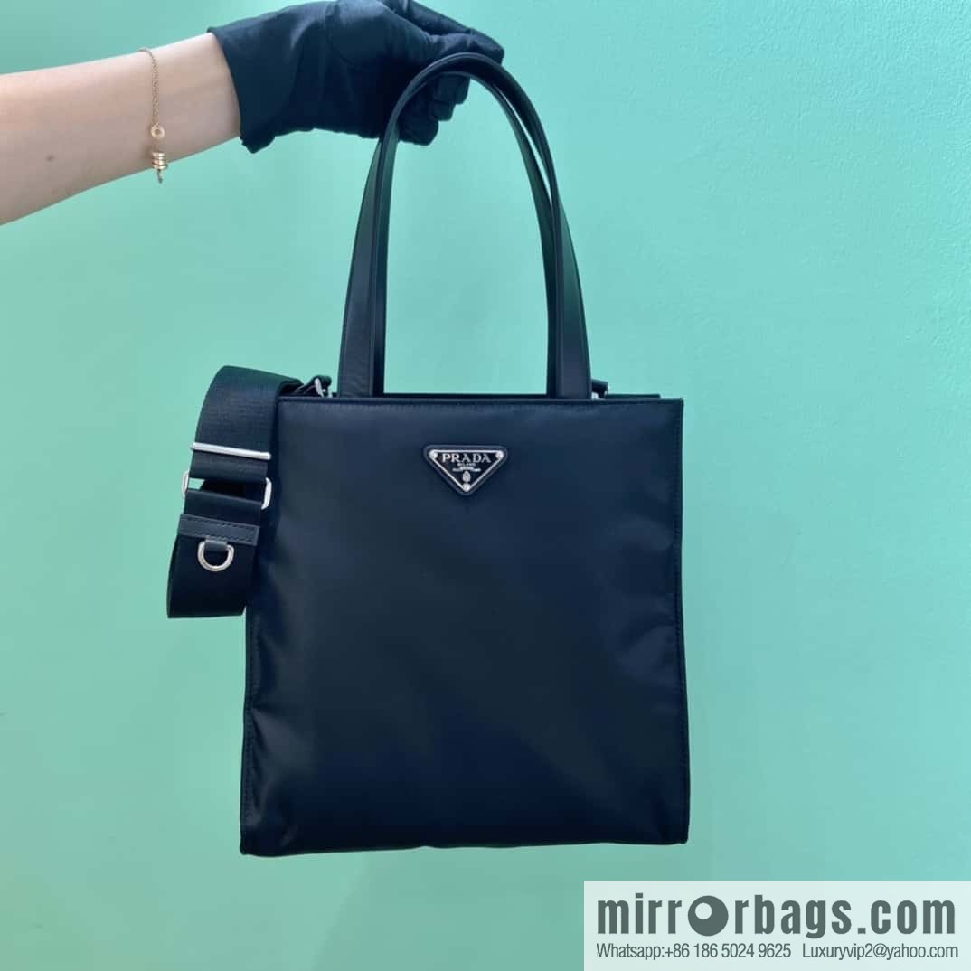 PRADA imported lined nylon fabric, new tote bag 1BG426