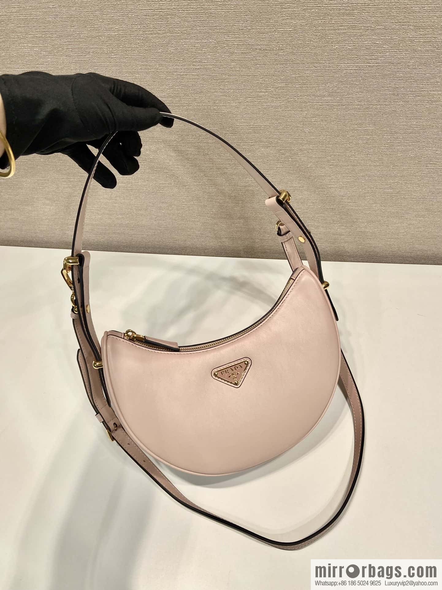 PRADA Moon handbag 1BC194 double shoulder strap