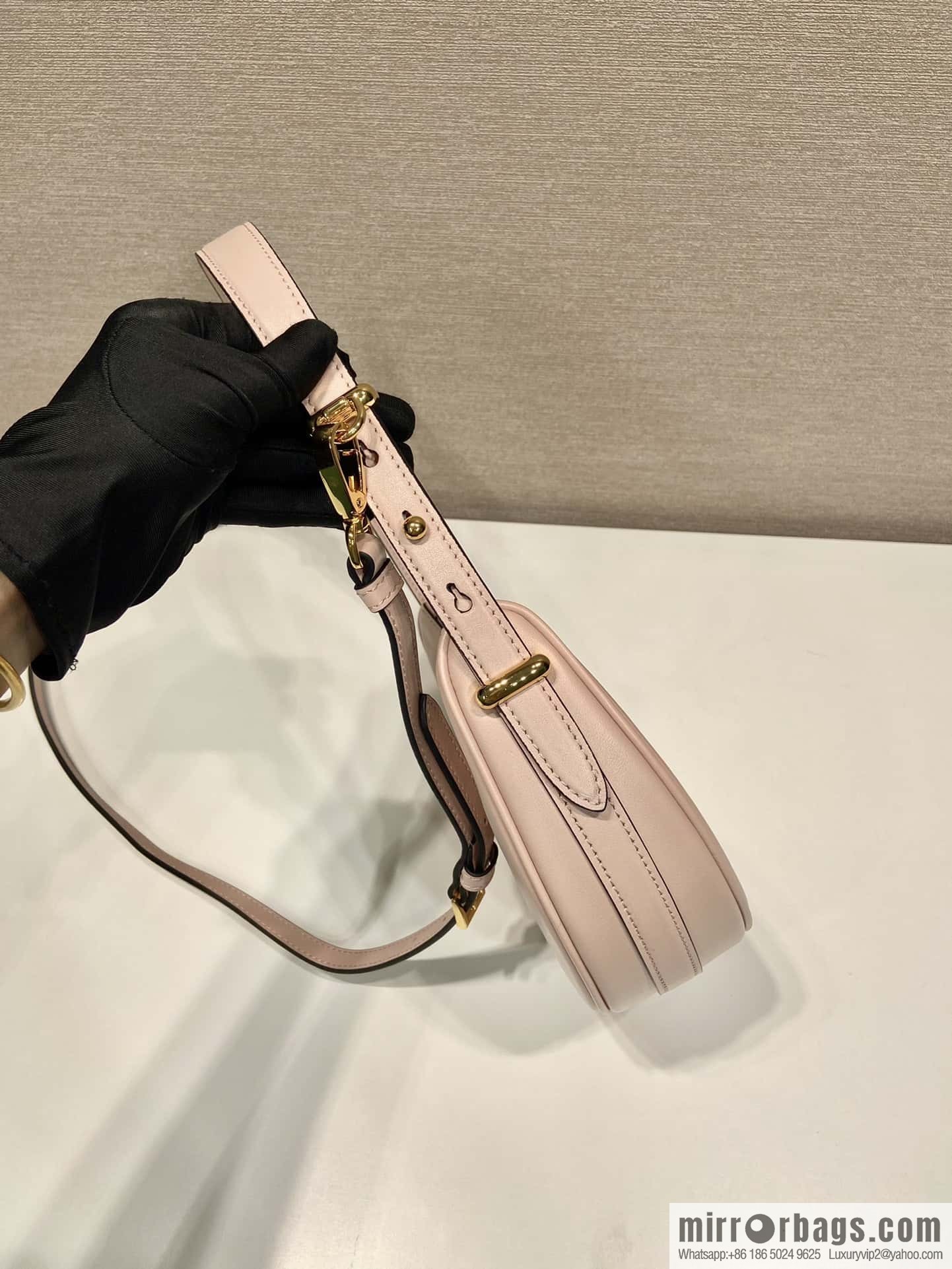 PRADA Moon handbag 1BC194 double shoulder strap