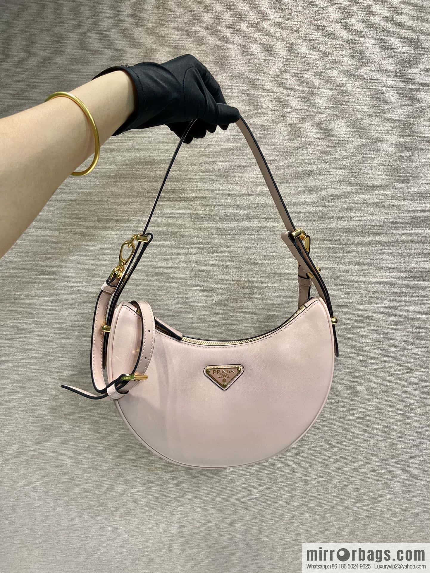PRADA Moon handbag 1BC194 double shoulder strap