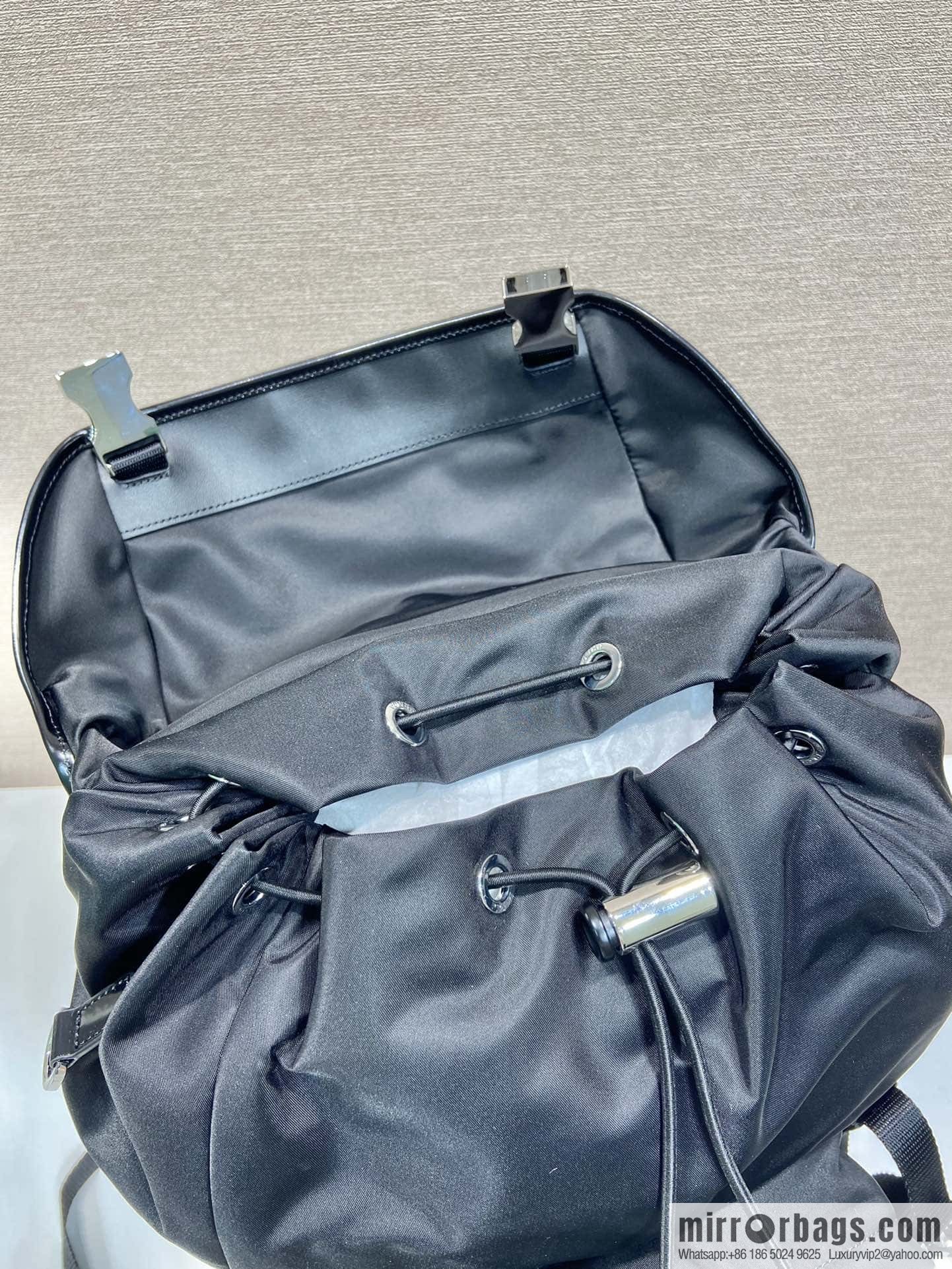 PRADA glossy/nylon fabric, new backpack 2VZ135