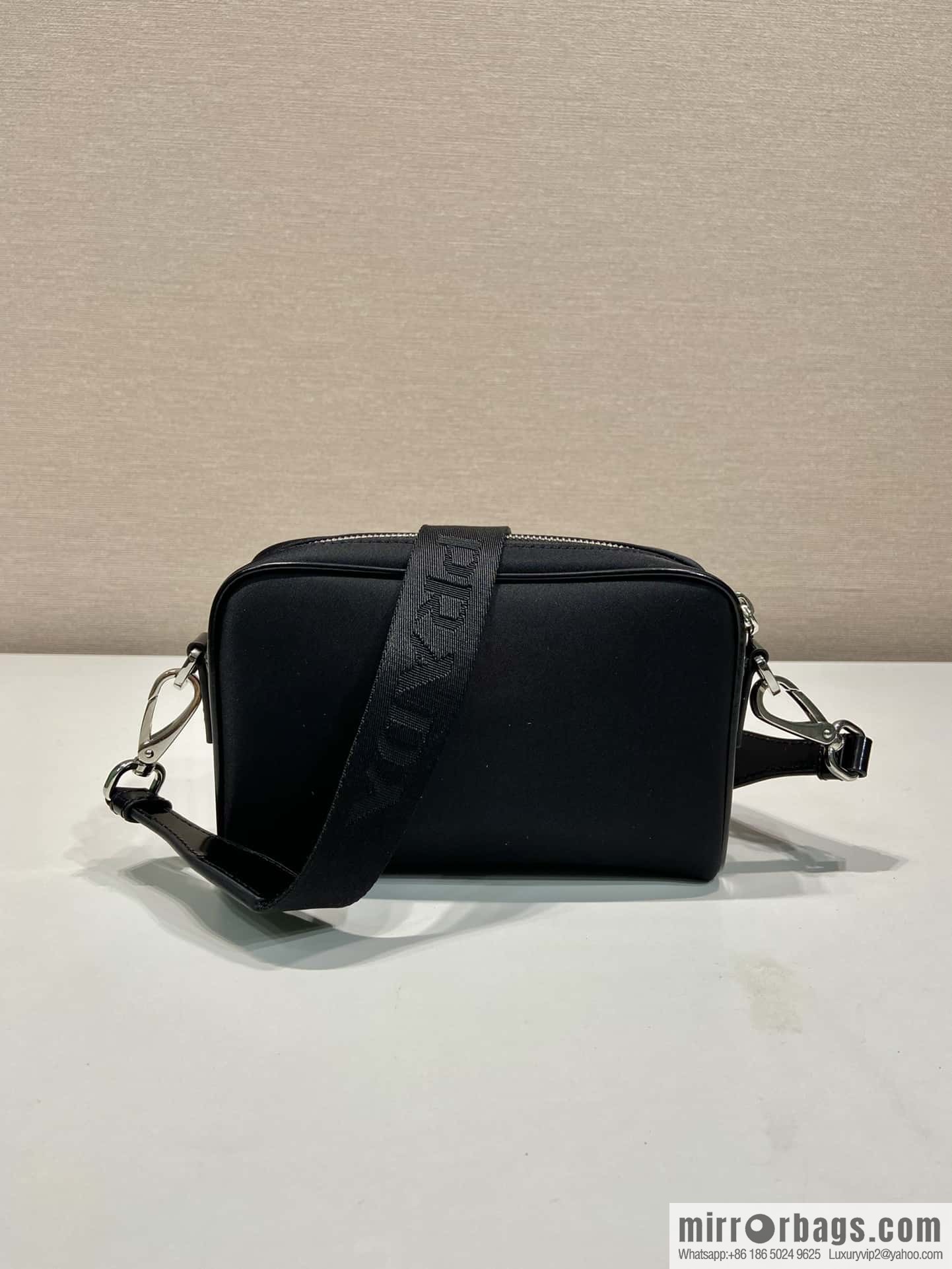 PRADA Re-Nylon with glossy leather (fabric) crossbody bag 2VH172