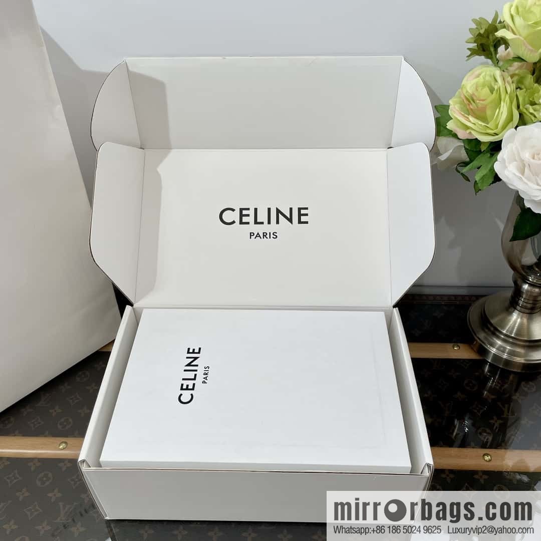 CELINE canvas platform-soled Martin booties