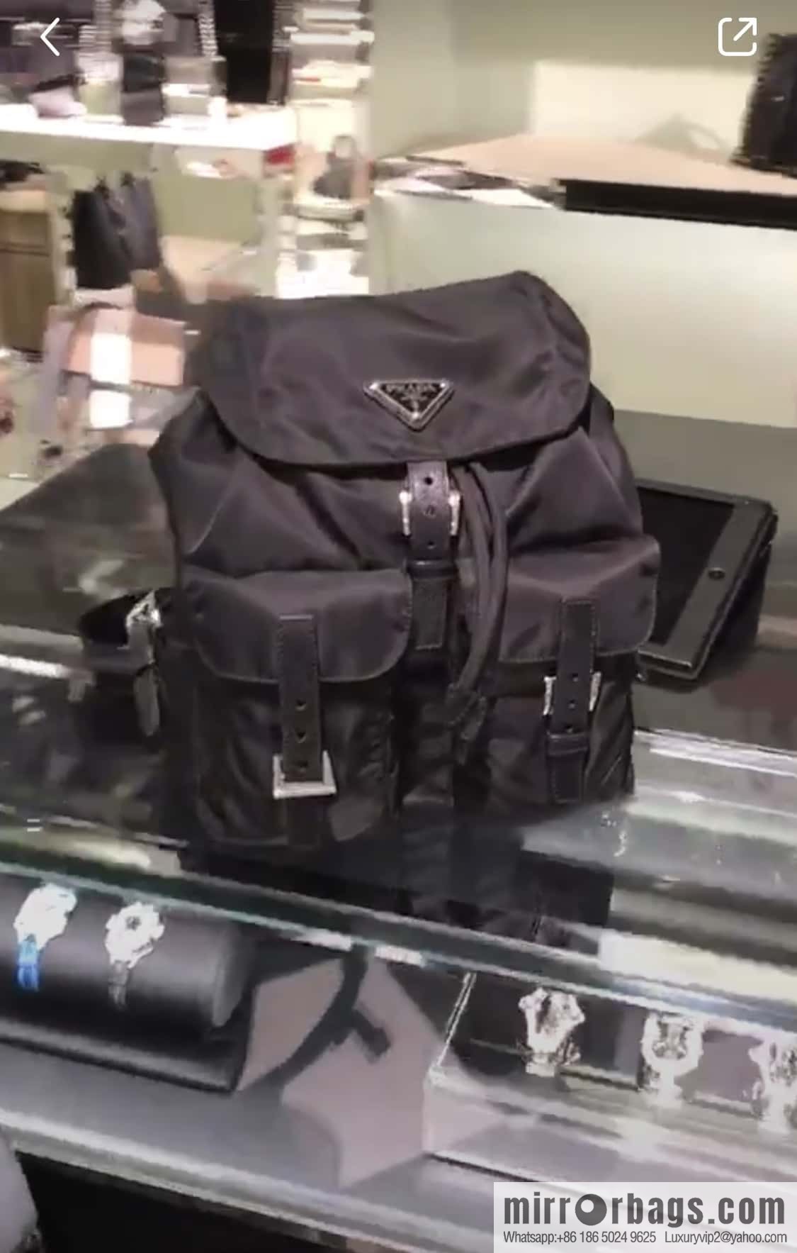 PRADA classic backpack 1BZ677