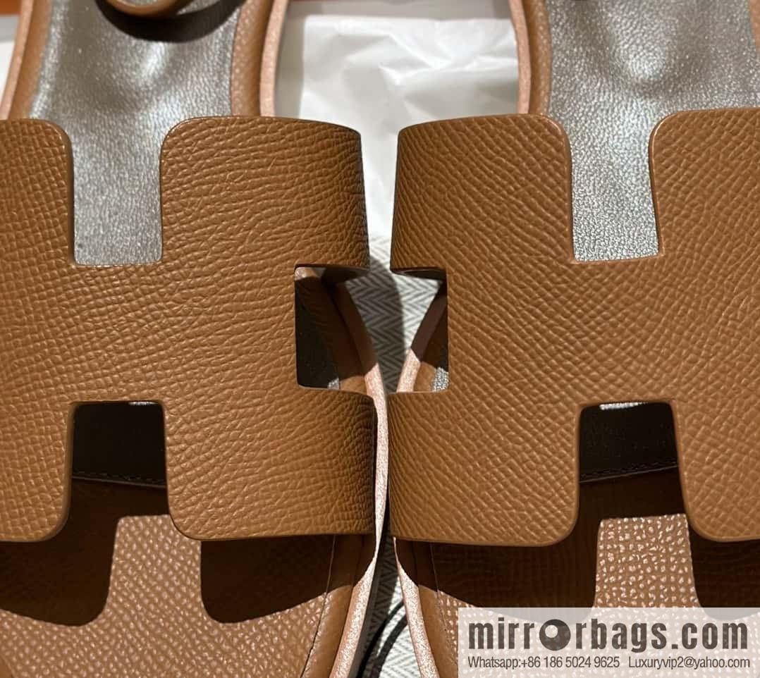 Hermès imported Italian cowhide, new small sandals
