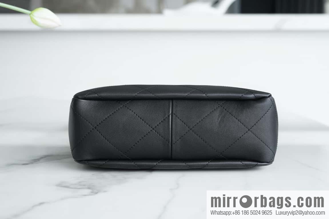 CHANEL 23A new HOBO hippie bag AS4210 black