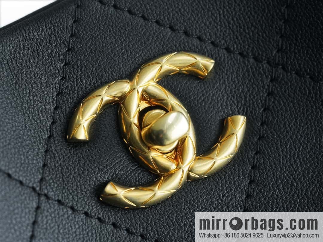 CHANEL 23A new HOBO hippie bag AS4210 black