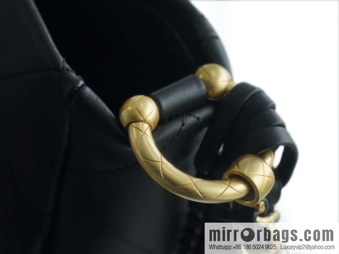 CHANEL 23A new HOBO hippie bag AS4210 black