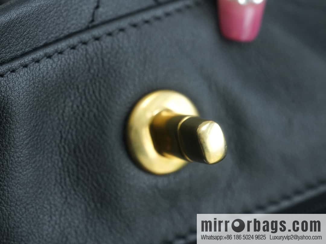 CHANEL 23A new HOBO hippie bag AS4210 black