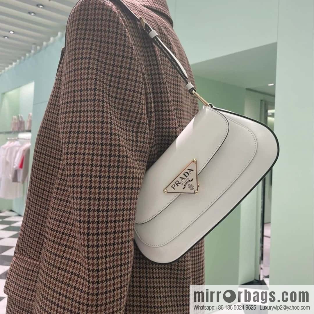 PRADA Prada glossy leather new armpit bag 1BD345