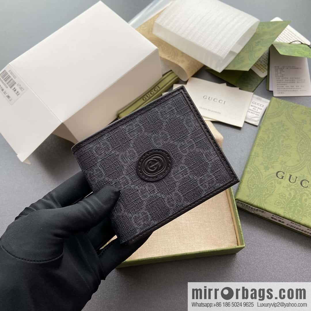 GUCCI interlocking double G wallet model number 671652 92TCN 1000