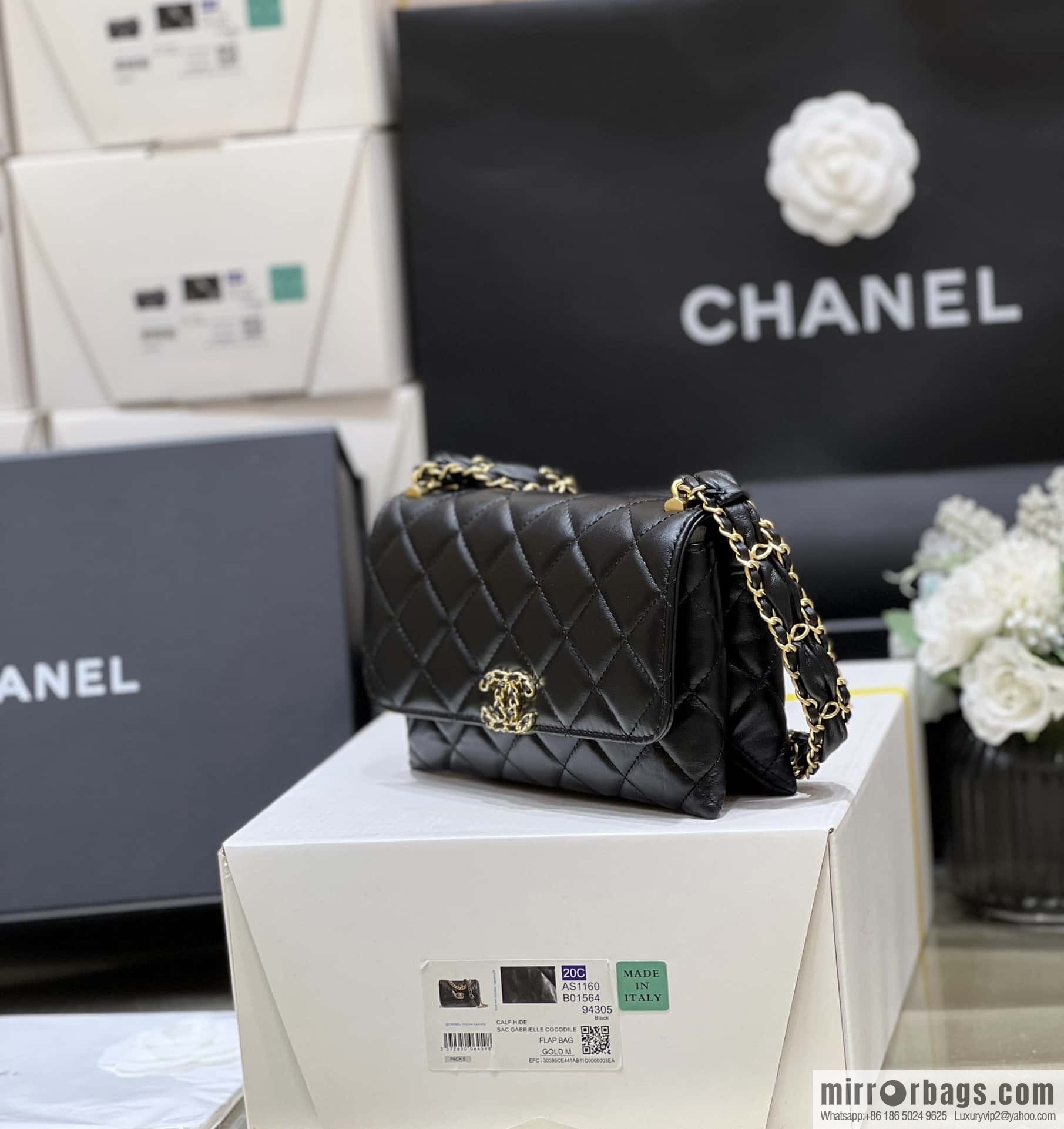 CHANEL 23K autumn and winter series, super hot 19 retro organ bag AP3572 black