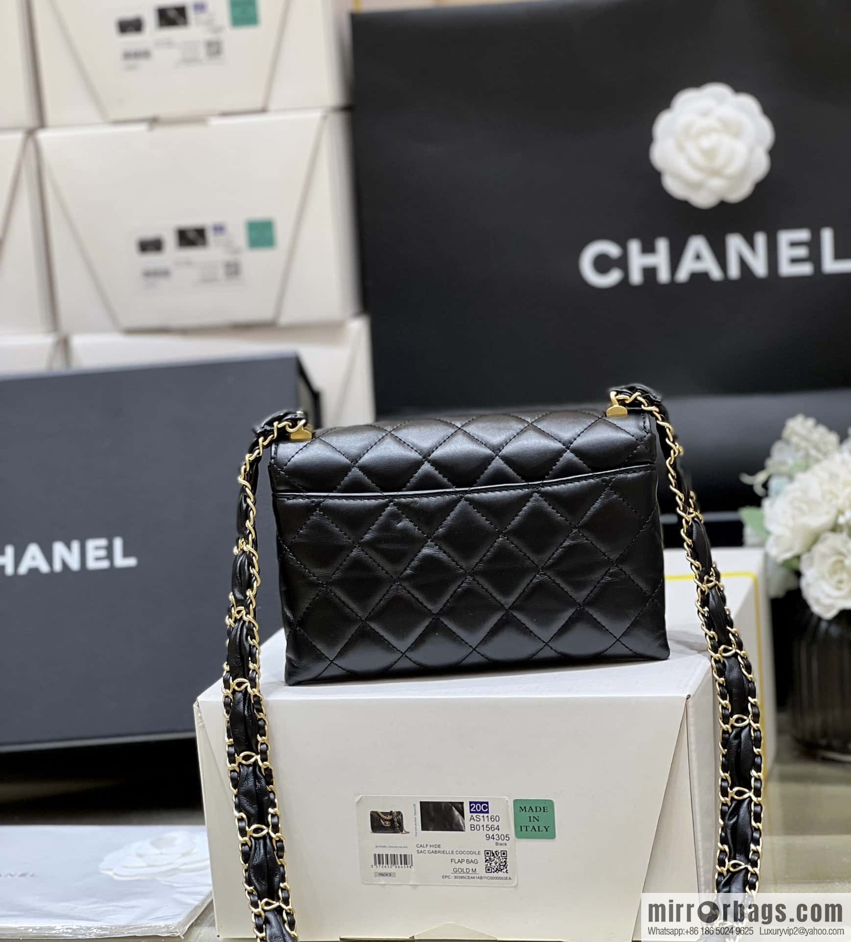 CHANEL 23K autumn and winter series, super hot 19 retro organ bag AP3572 black