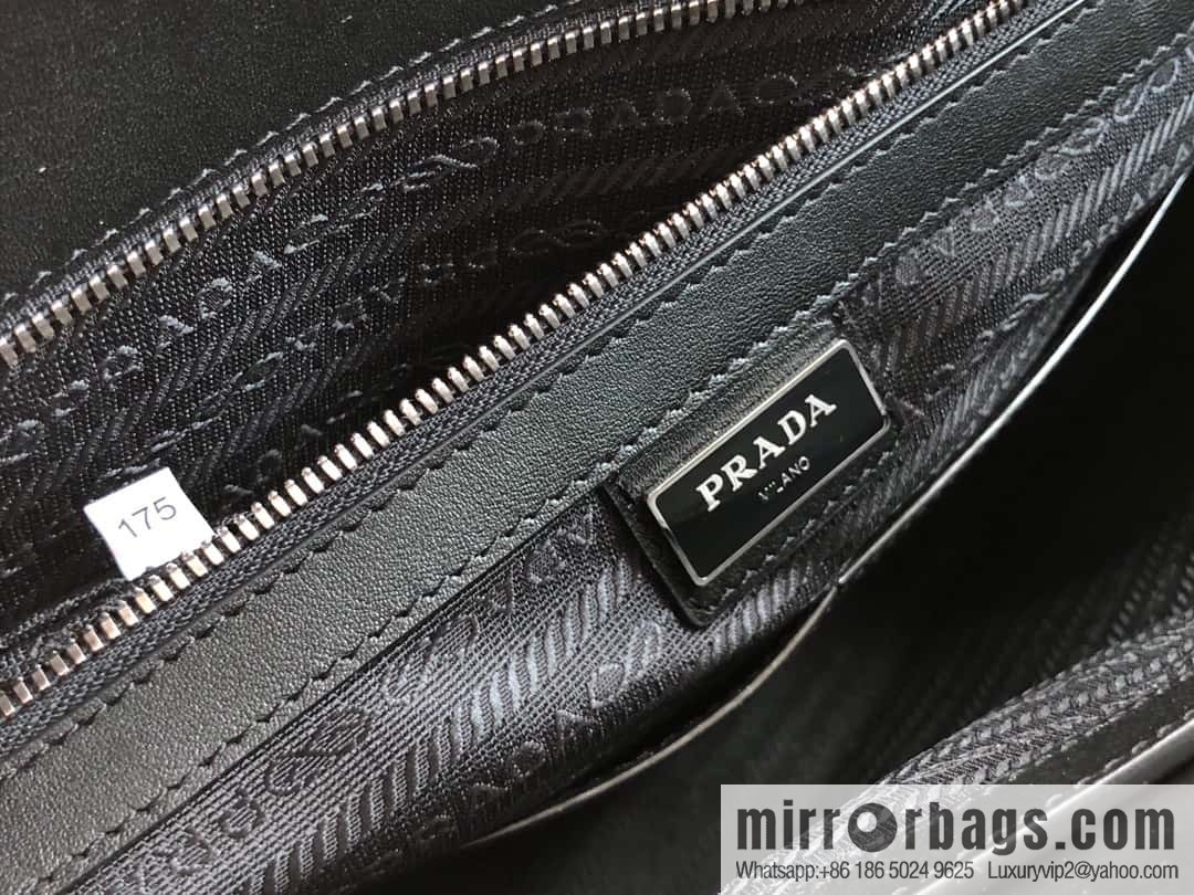 PRADA Prada imported original thick cross pattern new men's bag 2VE368 loose word label/blue