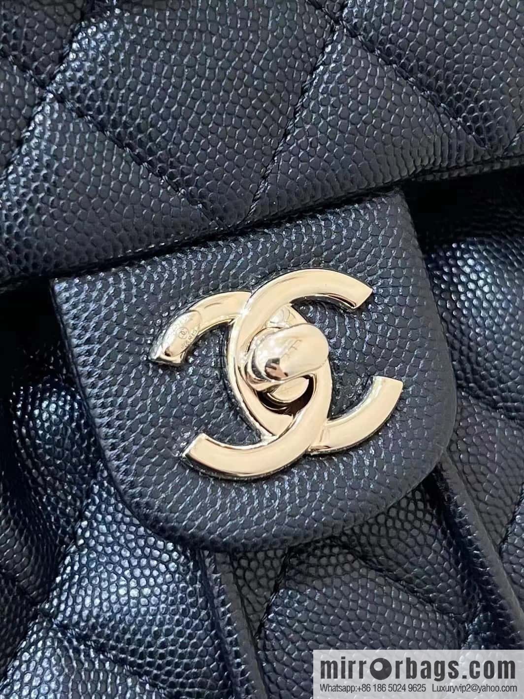 CHANEL 23S spring/summer collection, salzburg double backpack AS4058 black