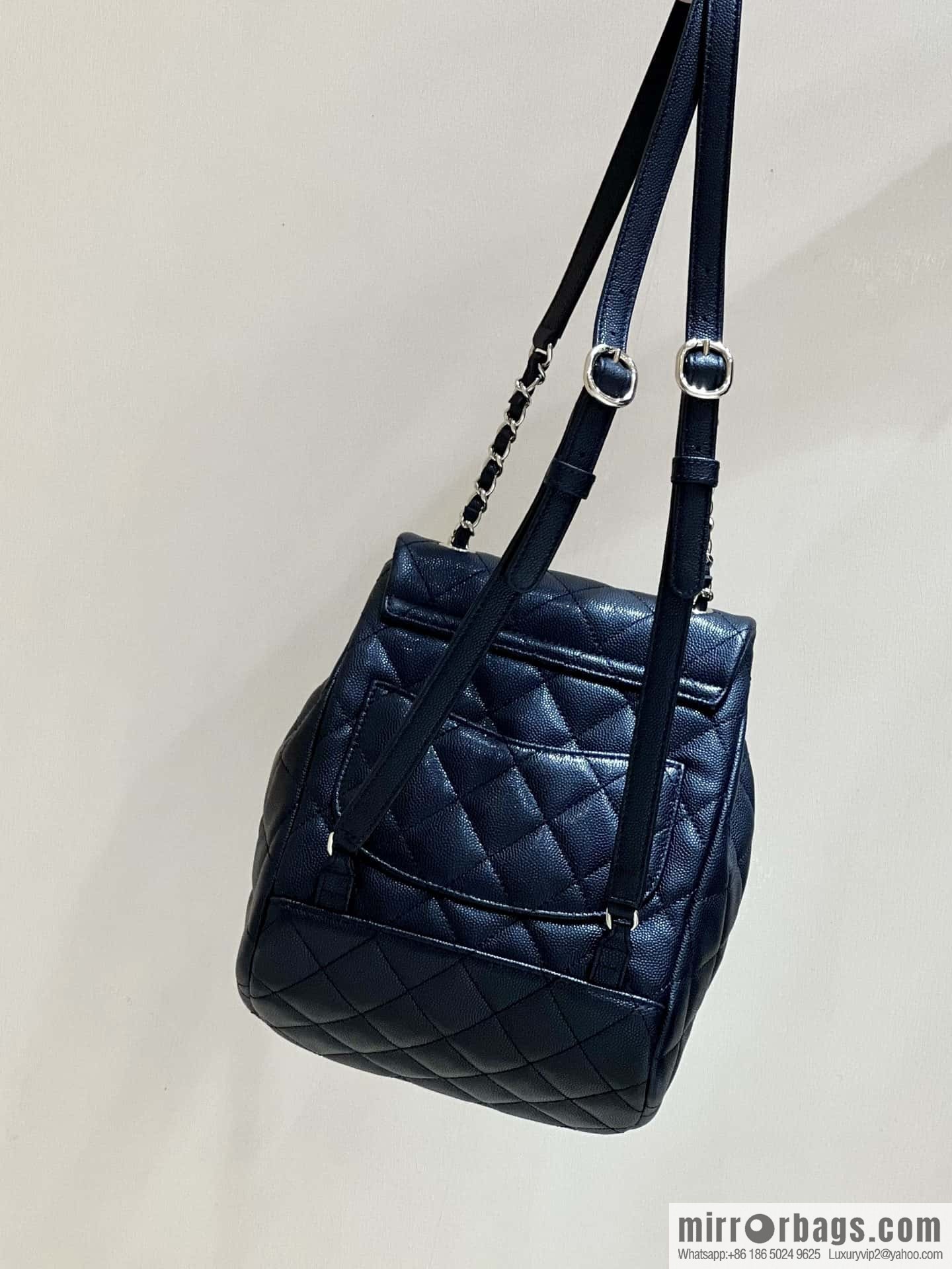 CHANEL 23S spring/summer collection, salzburg double backpack AS4058 black