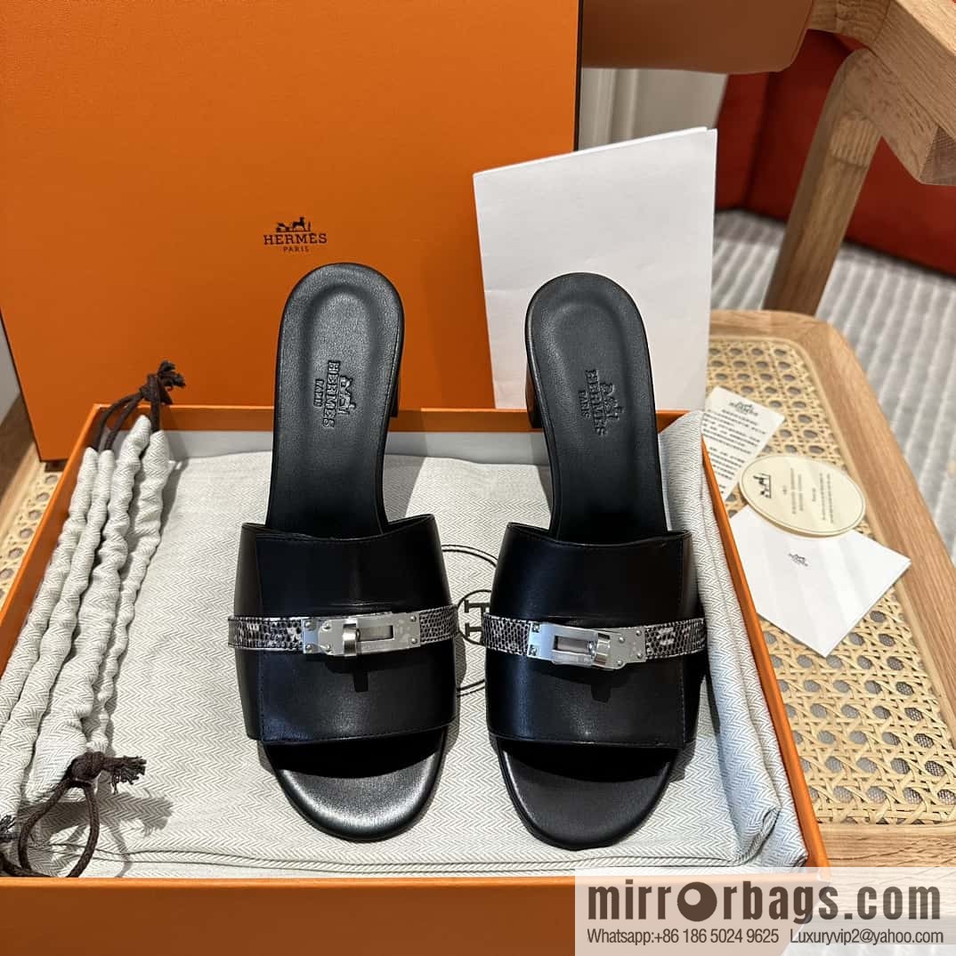 Hermes Kelly Buckle Lizard 🦎 Strap High Heel