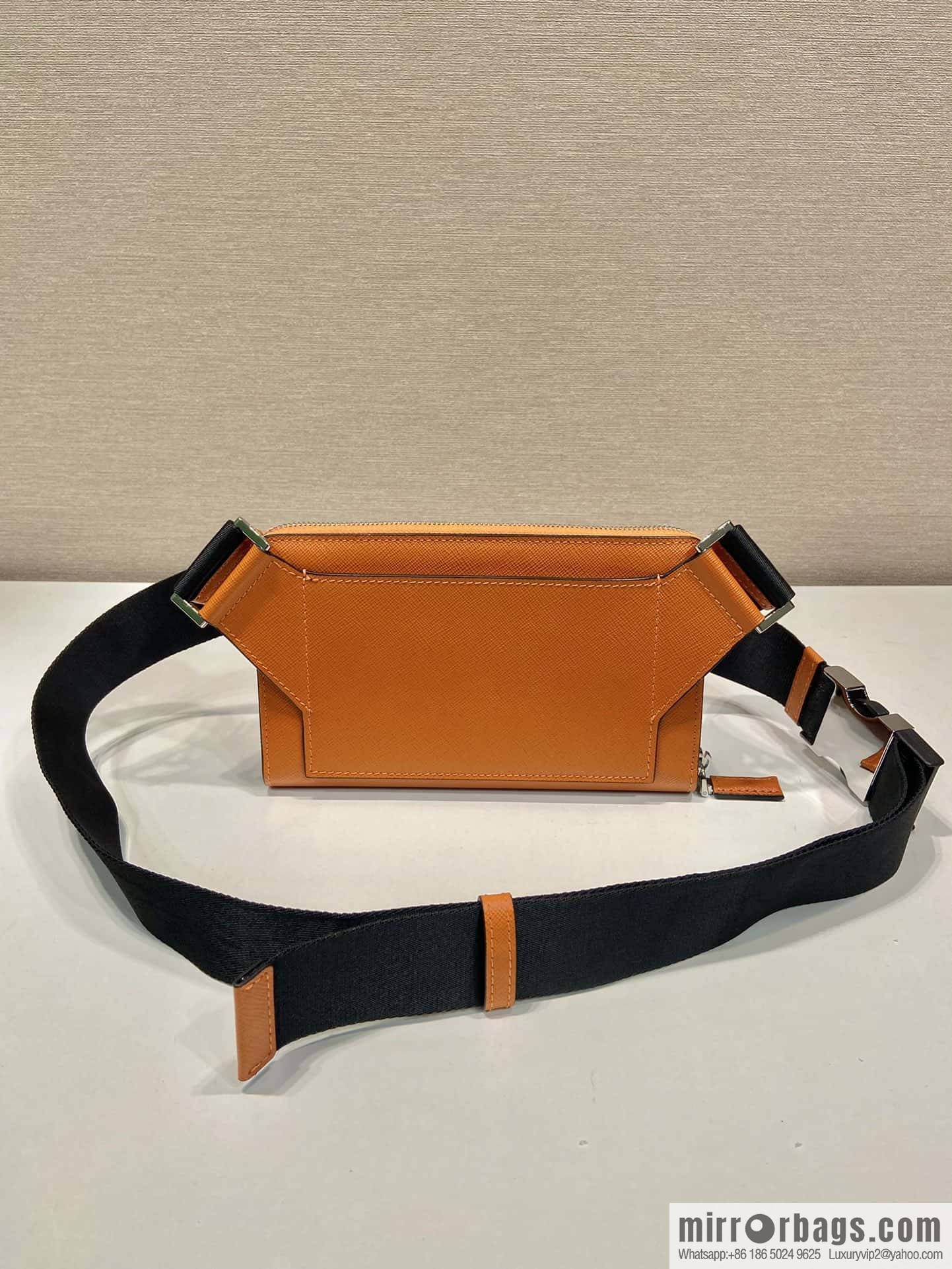 PRADA Prada imported cross pattern fanny pack/breast bag 2VH156