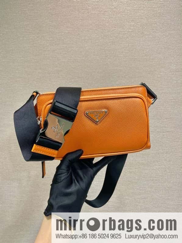 PRADA Prada imported cross pattern fanny pack/breast bag 2VH156