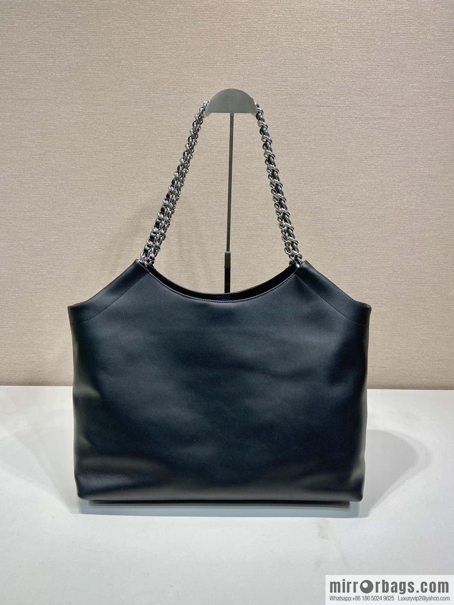 PRADA Prada tote bag 1BA638 white Rat hardware
