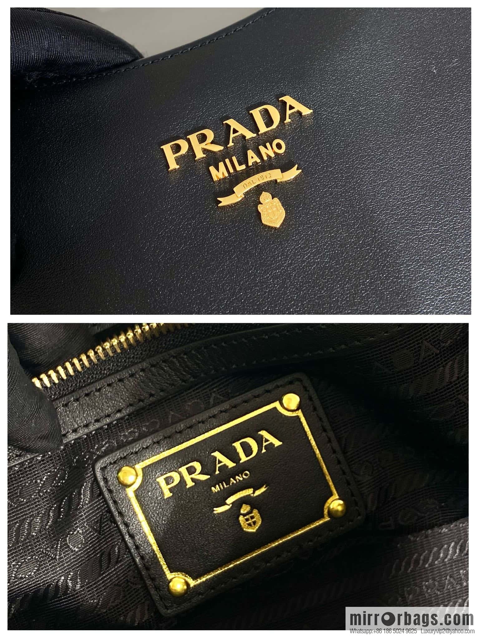 PRADA Prada tote bag 1BA638 gold hardware