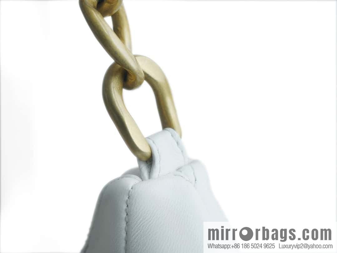 CHANEL 23A Handicraft Workshop HOBO Underarm Bag AS4220 White
