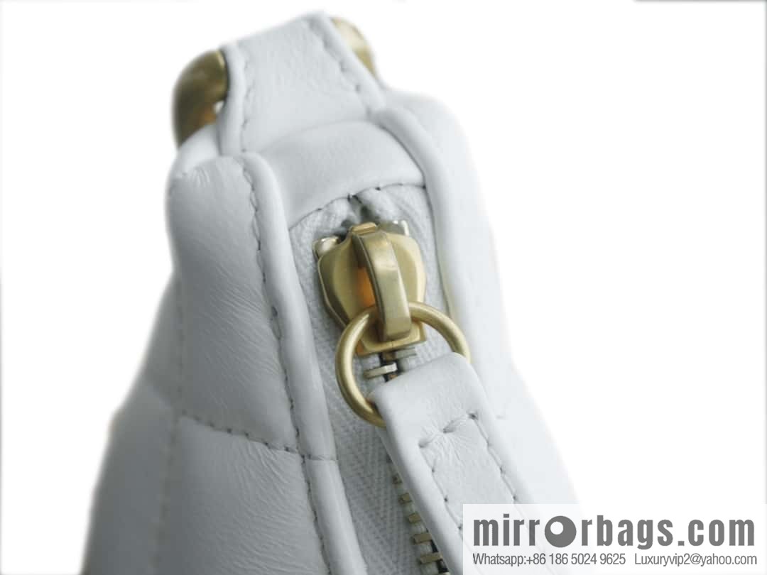 CHANEL 23A Handicraft Workshop HOBO Underarm Bag AS4220 White