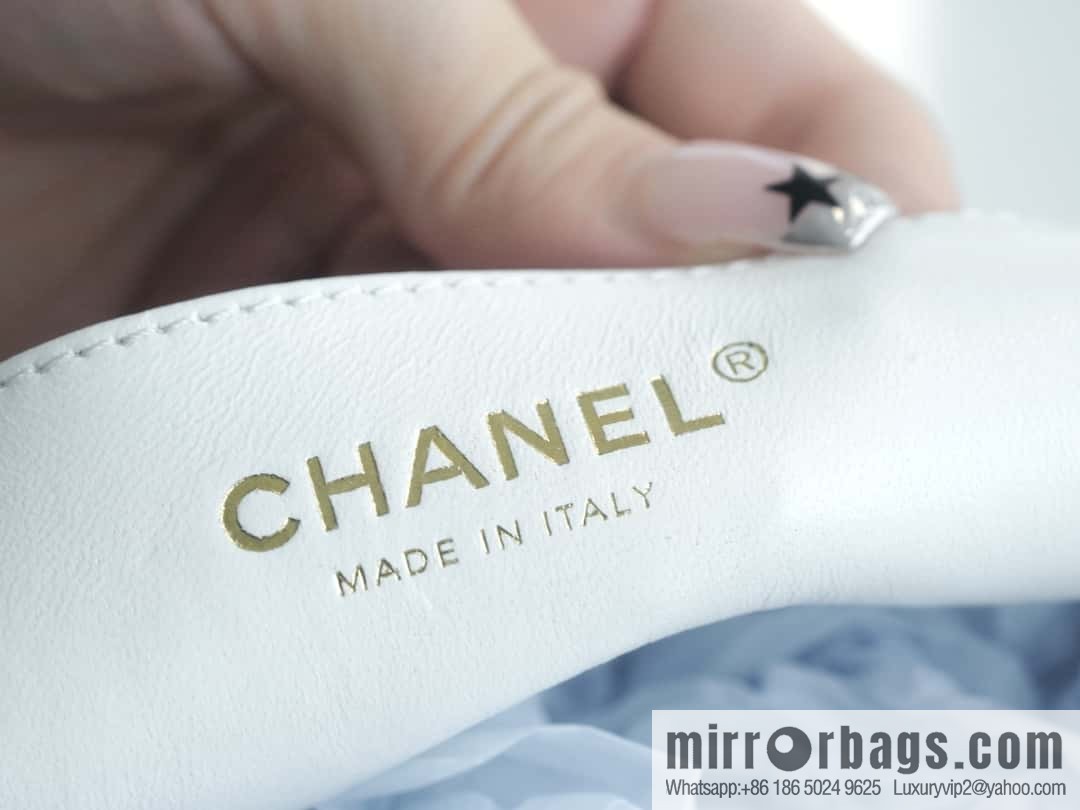 CHANEL 23A Handicraft Workshop HOBO Underarm Bag AS4220 White