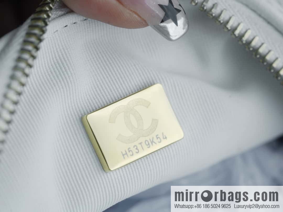 CHANEL 23A Handicraft Workshop HOBO Underarm Bag AS4220 White