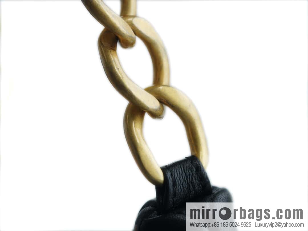 CHANEL 23A Handmade workshop HOBO armpit bag AS4220 black