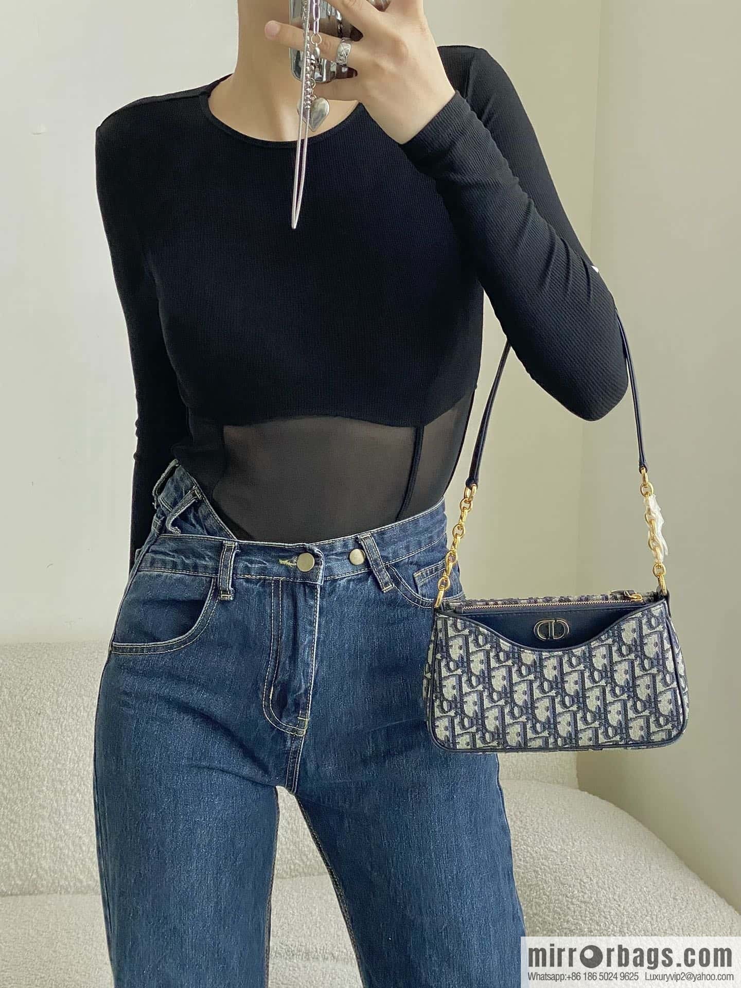 DIOR 30 MONTAIGNE HOBO AVENUE mini handbag