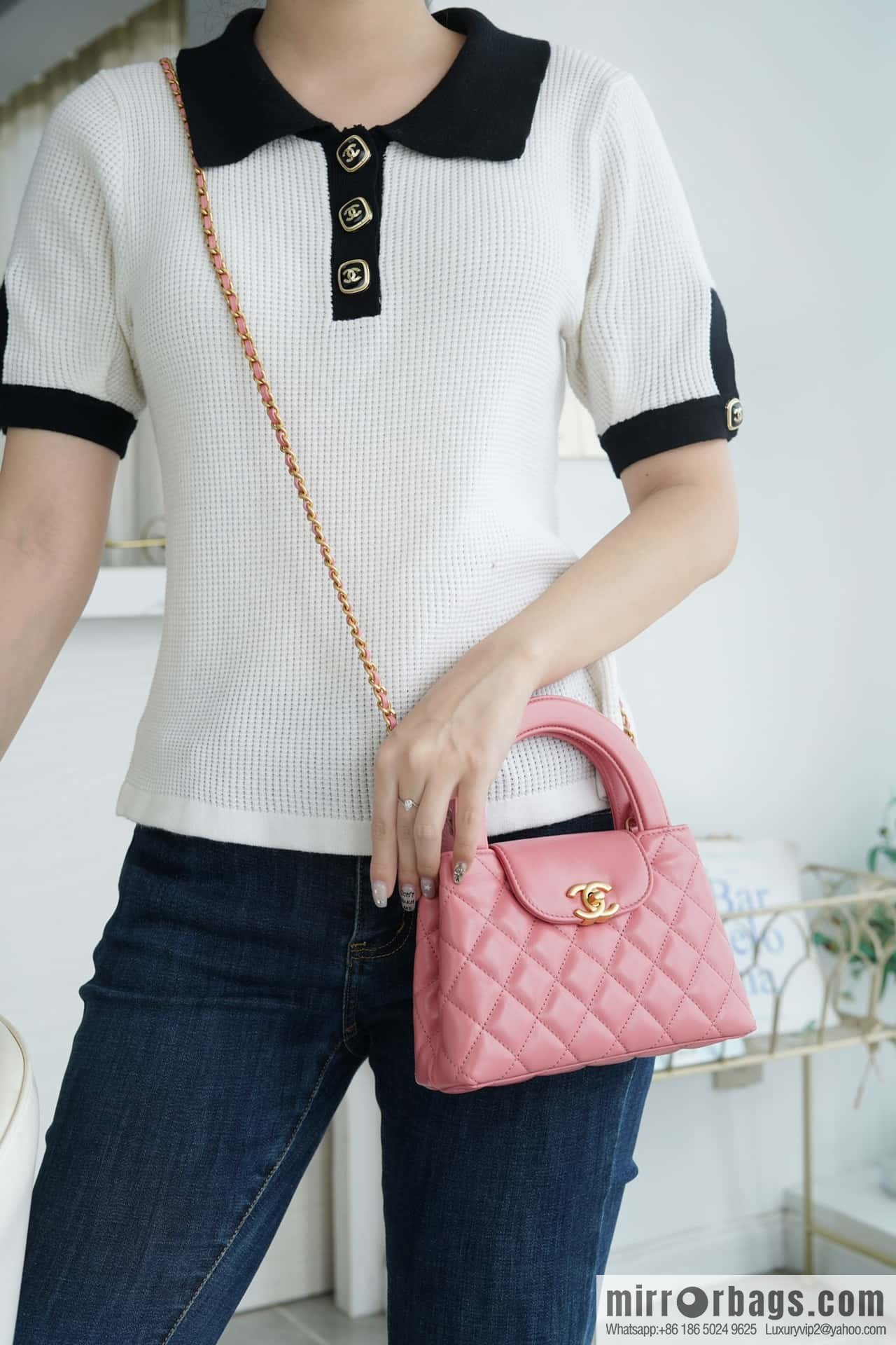 CHANEL mini shopping bag AS4416 B14296 NR646