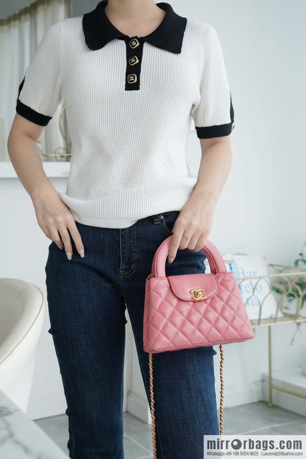 CHANEL mini shopping bag AS4416 B14296 NR646