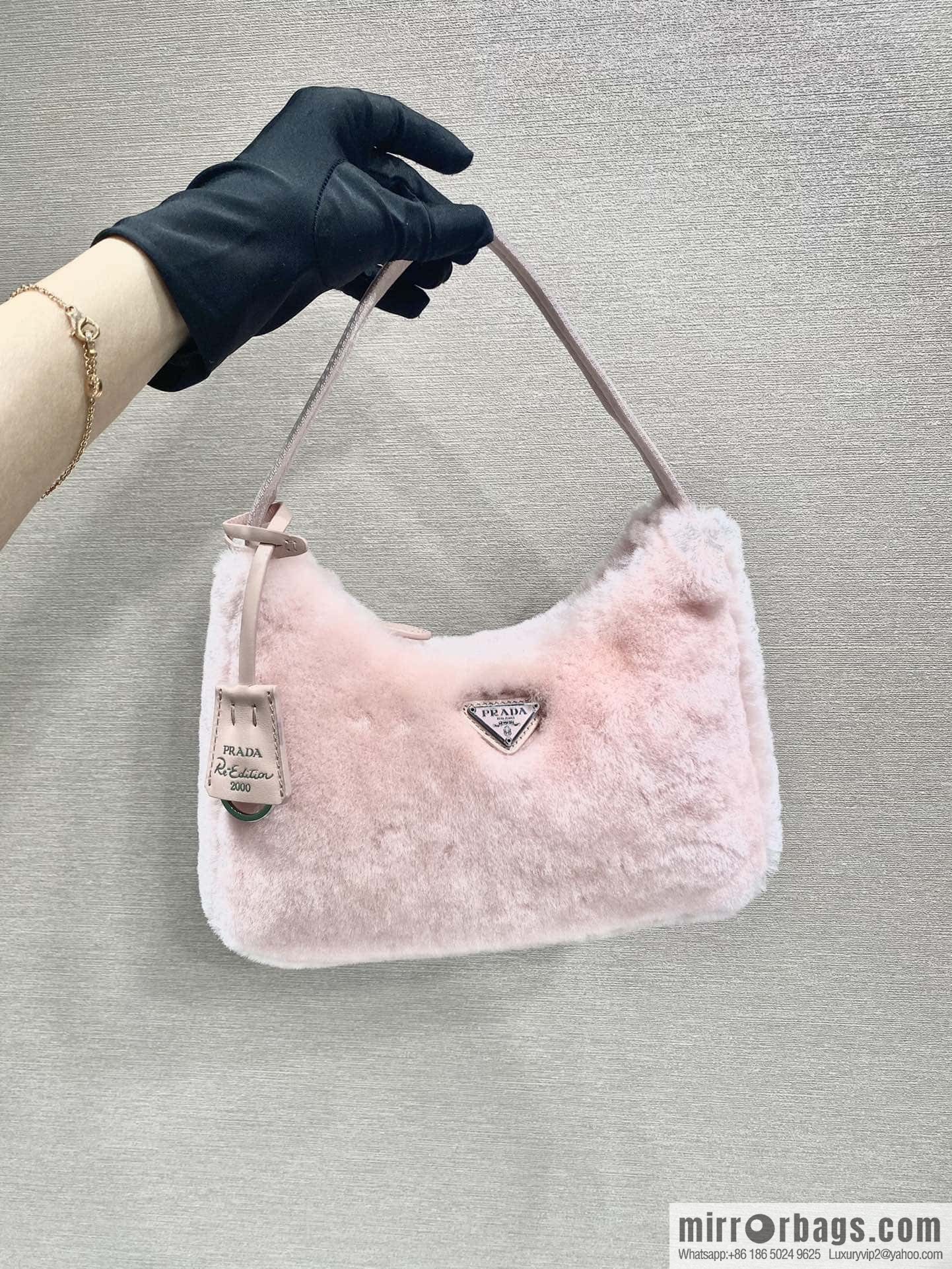 PRADA plush Hobo tote bag NE515 three colors