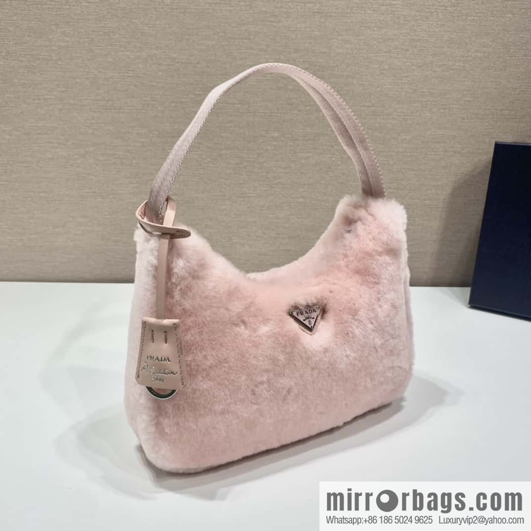 PRADA plush Hobo tote bag NE515 three colors