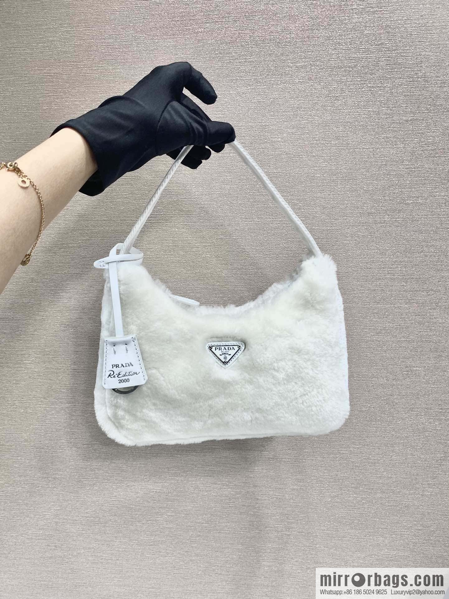 PRADA plush Hobo tote bag NE515 three colors