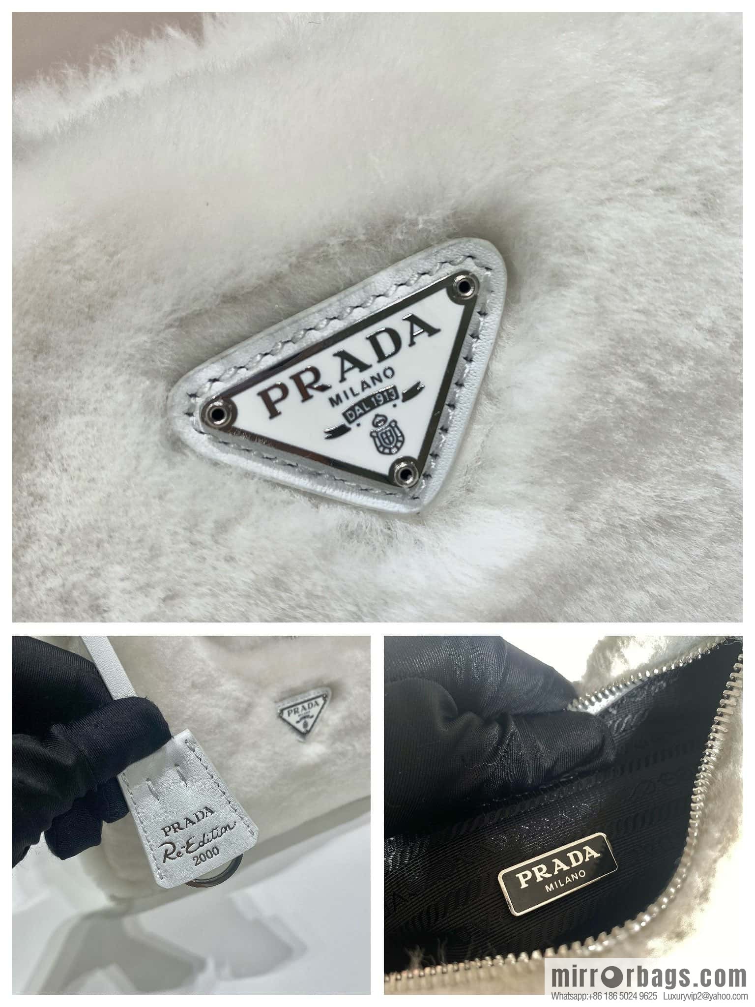 PRADA plush Hobo tote bag NE515 three colors