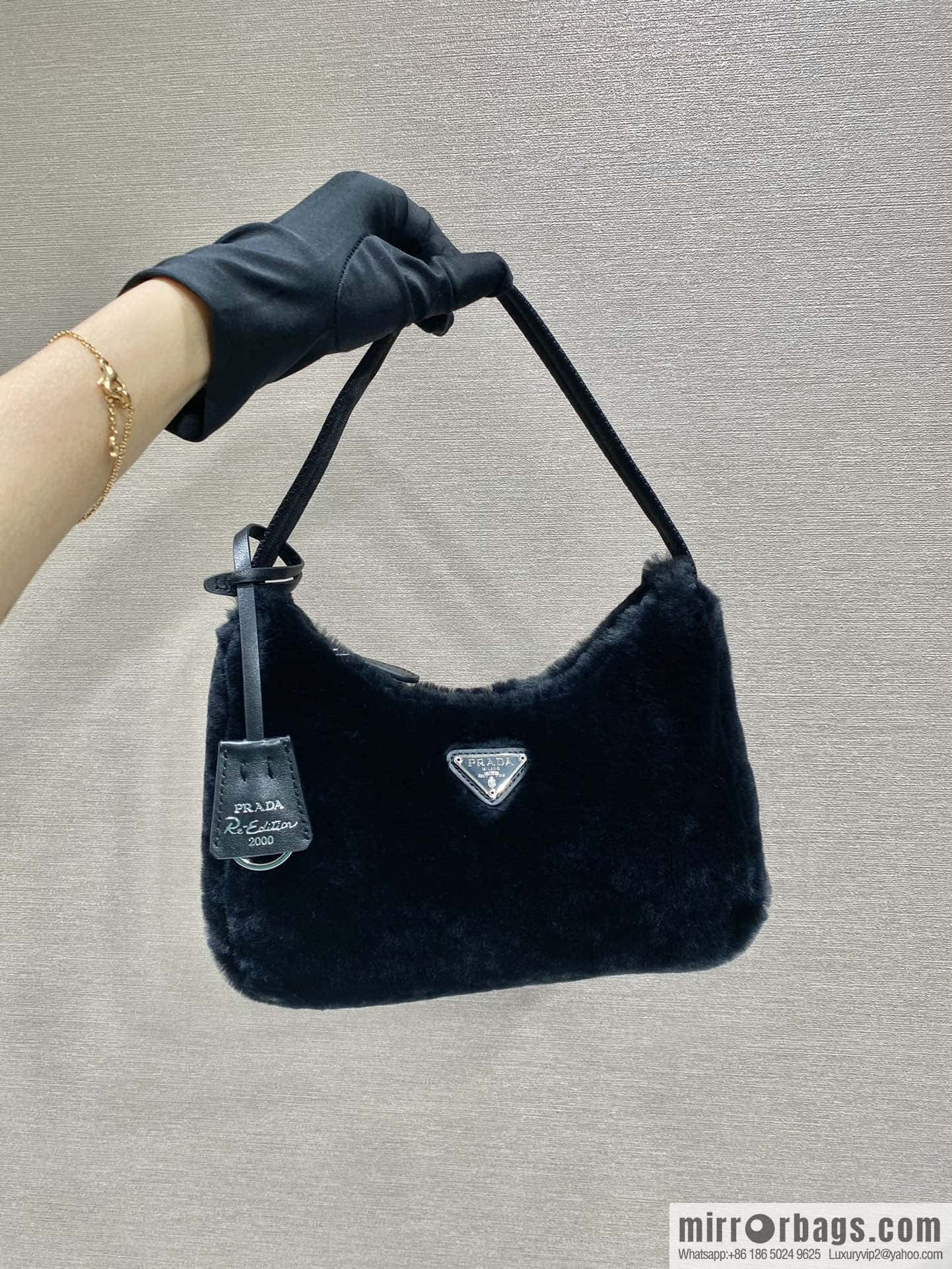 PRADA plush Hobo tote bag NE515 three colors