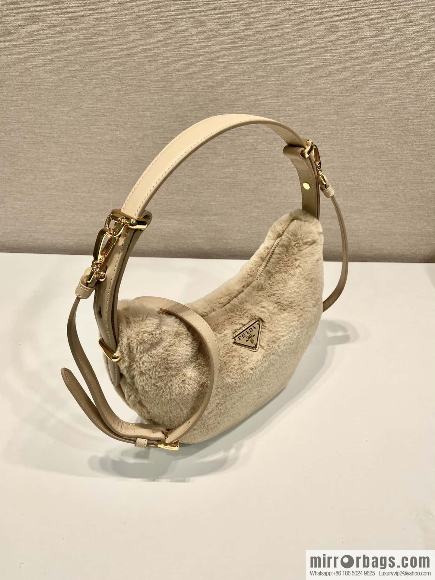 PRADA Moon handbag 🎉 1BC194 shoulder strap/wool
