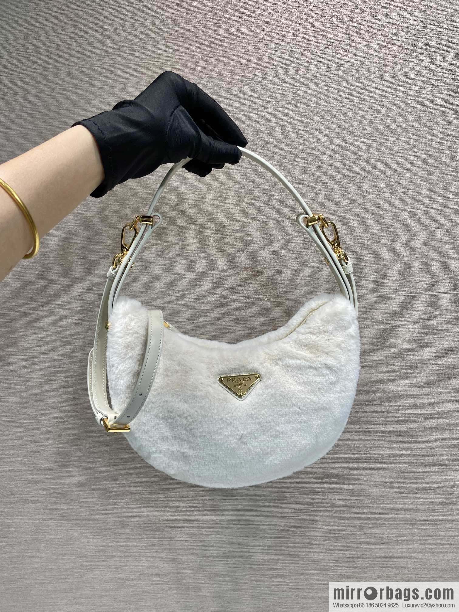 PRADA Moon handbag 🎉 1BC194 shoulder strap/wool