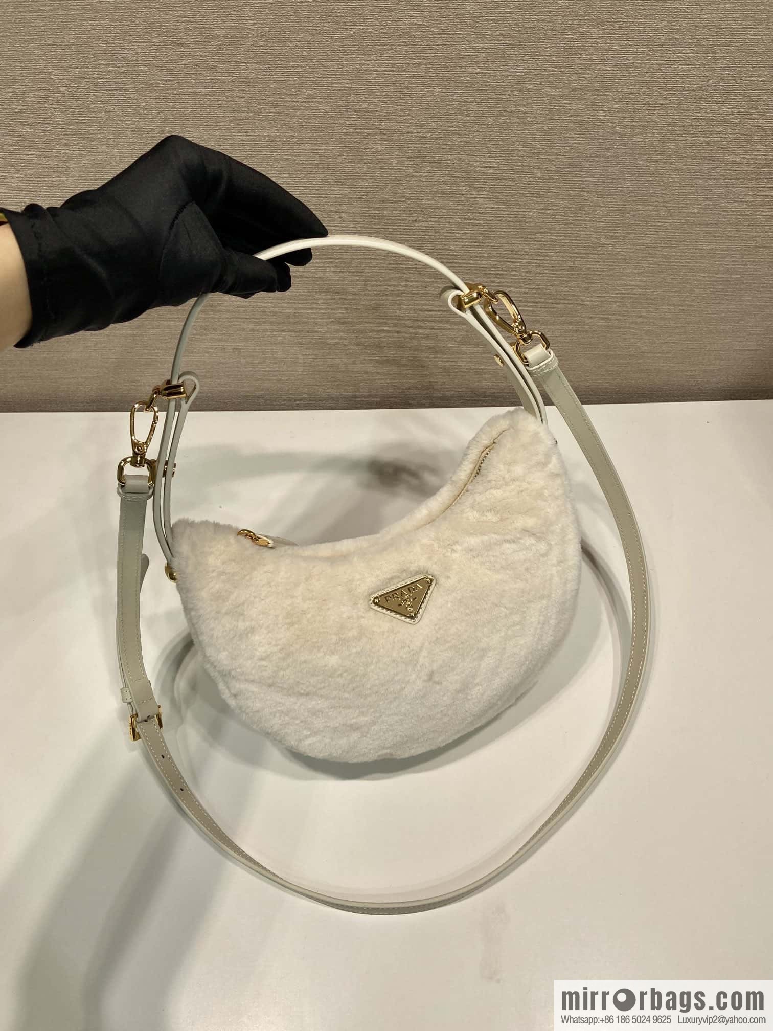 PRADA Moon handbag 🎉 1BC194 shoulder strap/wool