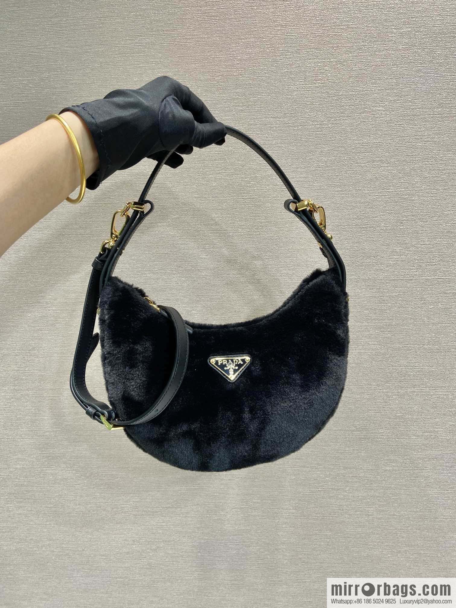 PRADA Moon handbag 🎉 1BC194 shoulder strap/wool
