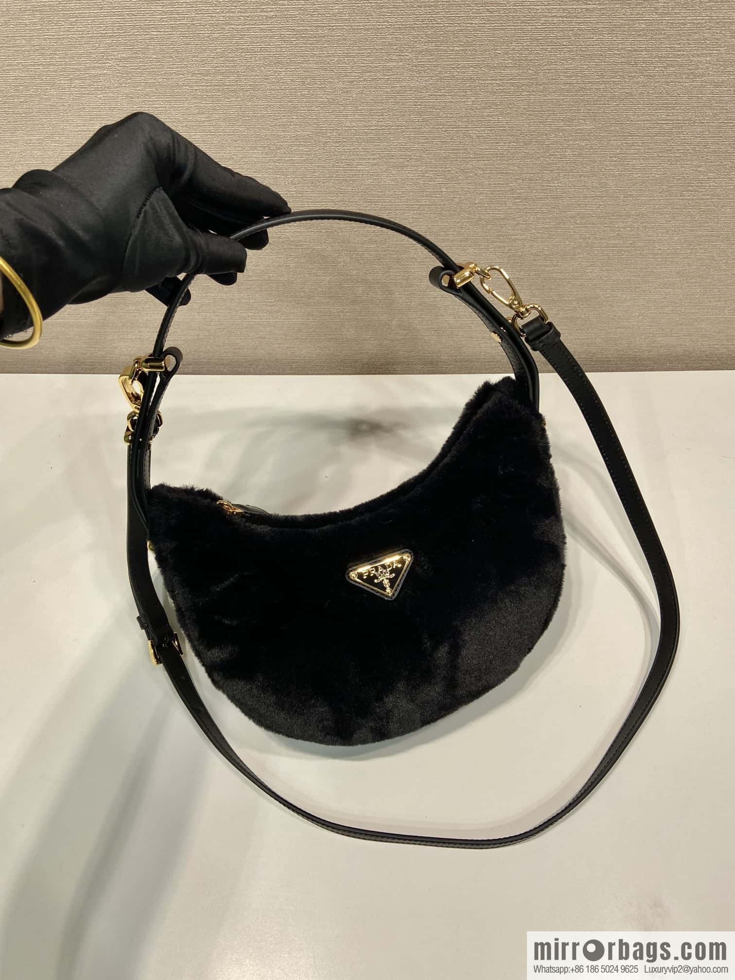 PRADA Moon handbag 🎉 1BC194 shoulder strap/wool