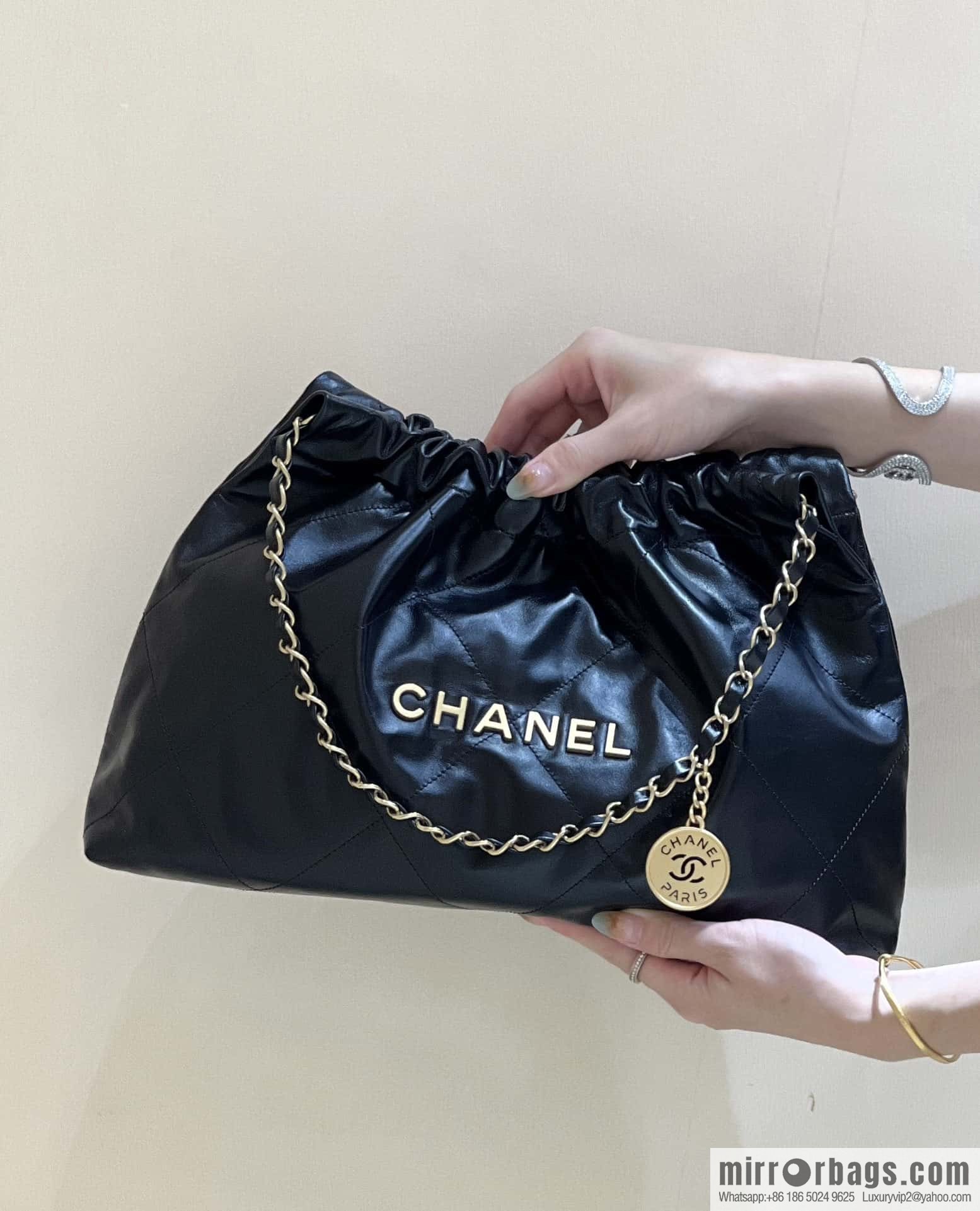 CHANEL 24C Early Spring Vacation Series 22 Horizontal Garbage Bag AS4486