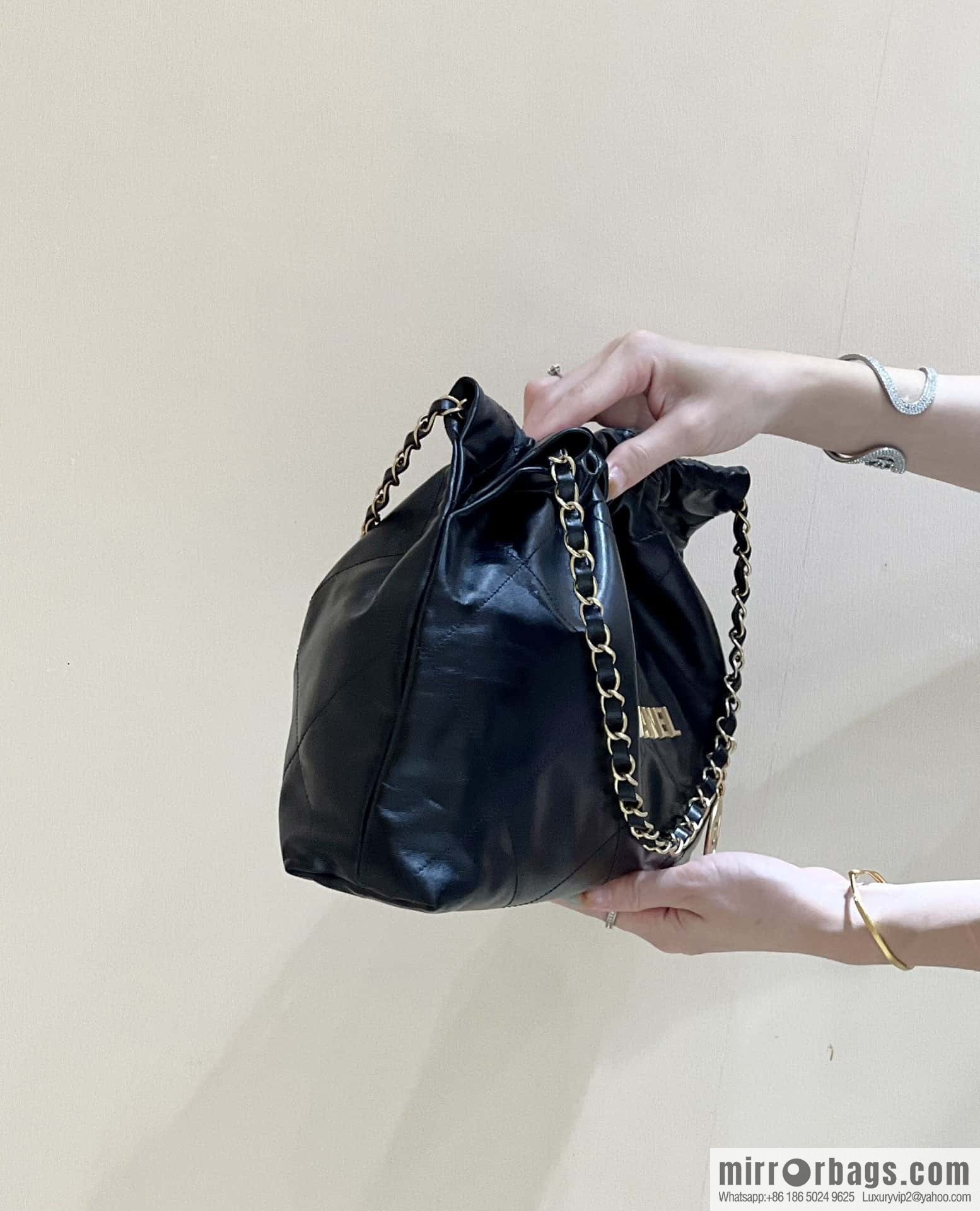 CHANEL 24C Early Spring Vacation Series 22 Horizontal Garbage Bag AS4486