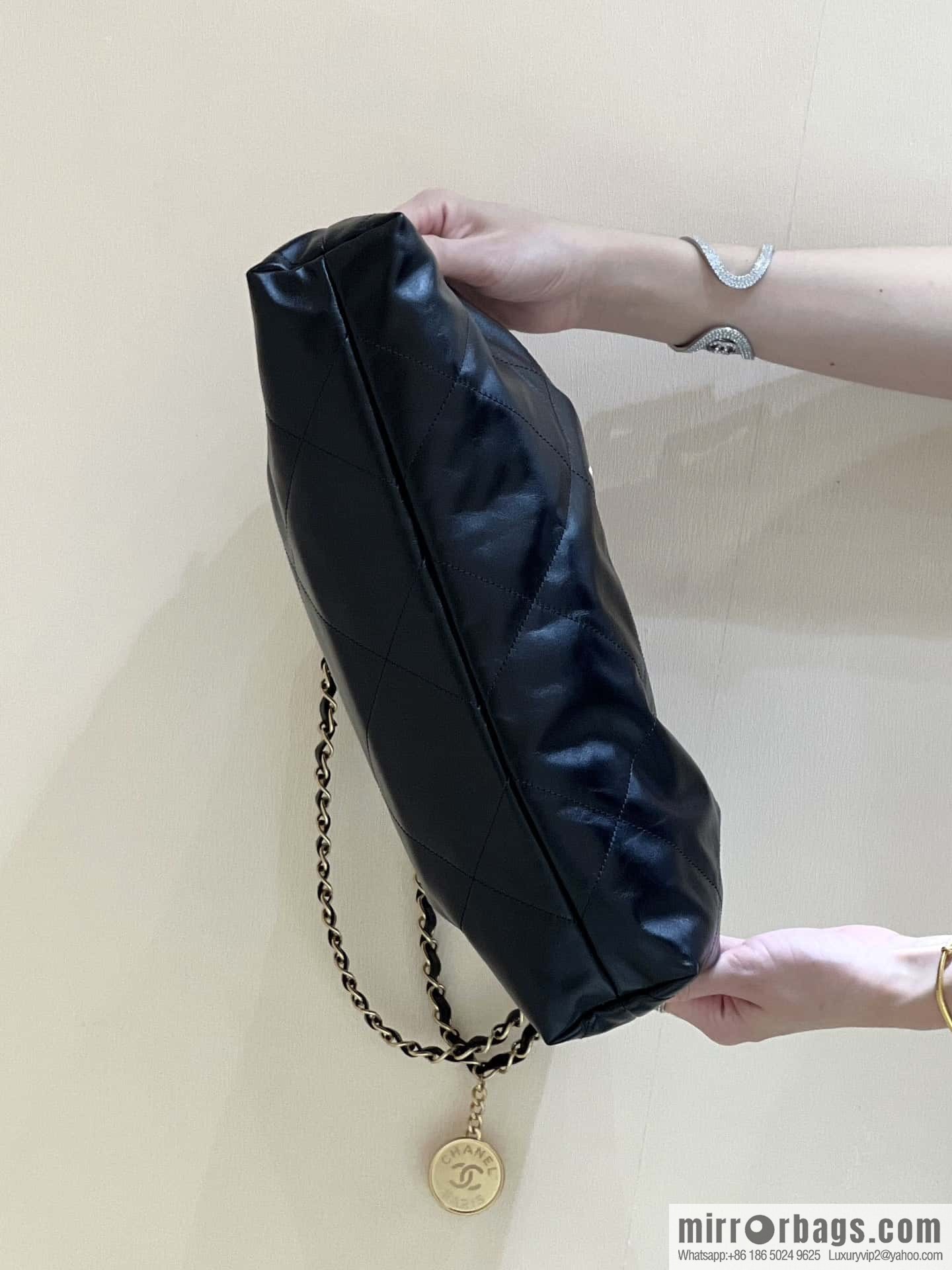 CHANEL 24C Early Spring Vacation Series 22 Horizontal Garbage Bag AS4486