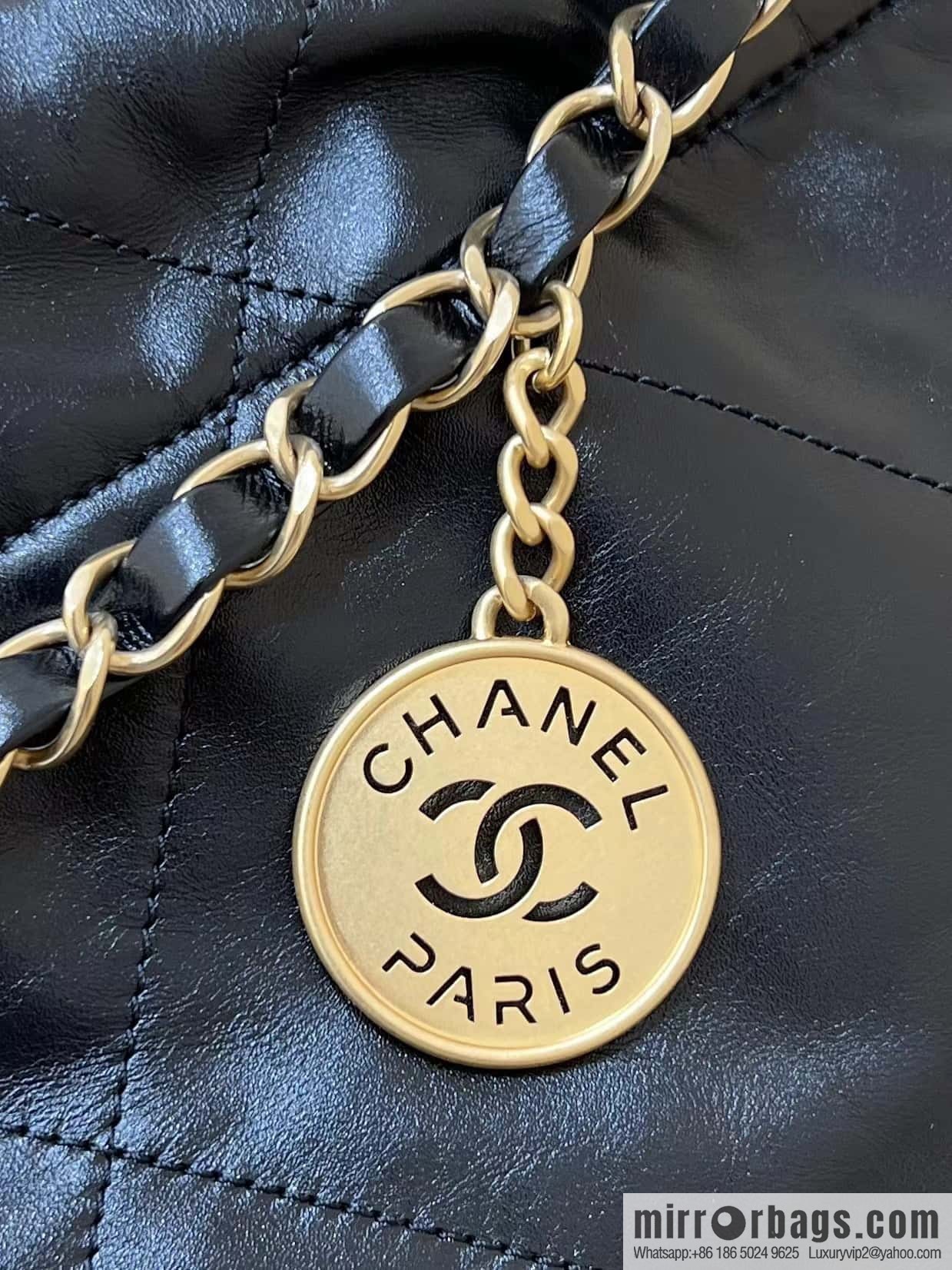 CHANEL 24C Early Spring Vacation Series 22 Horizontal Garbage Bag AS4486