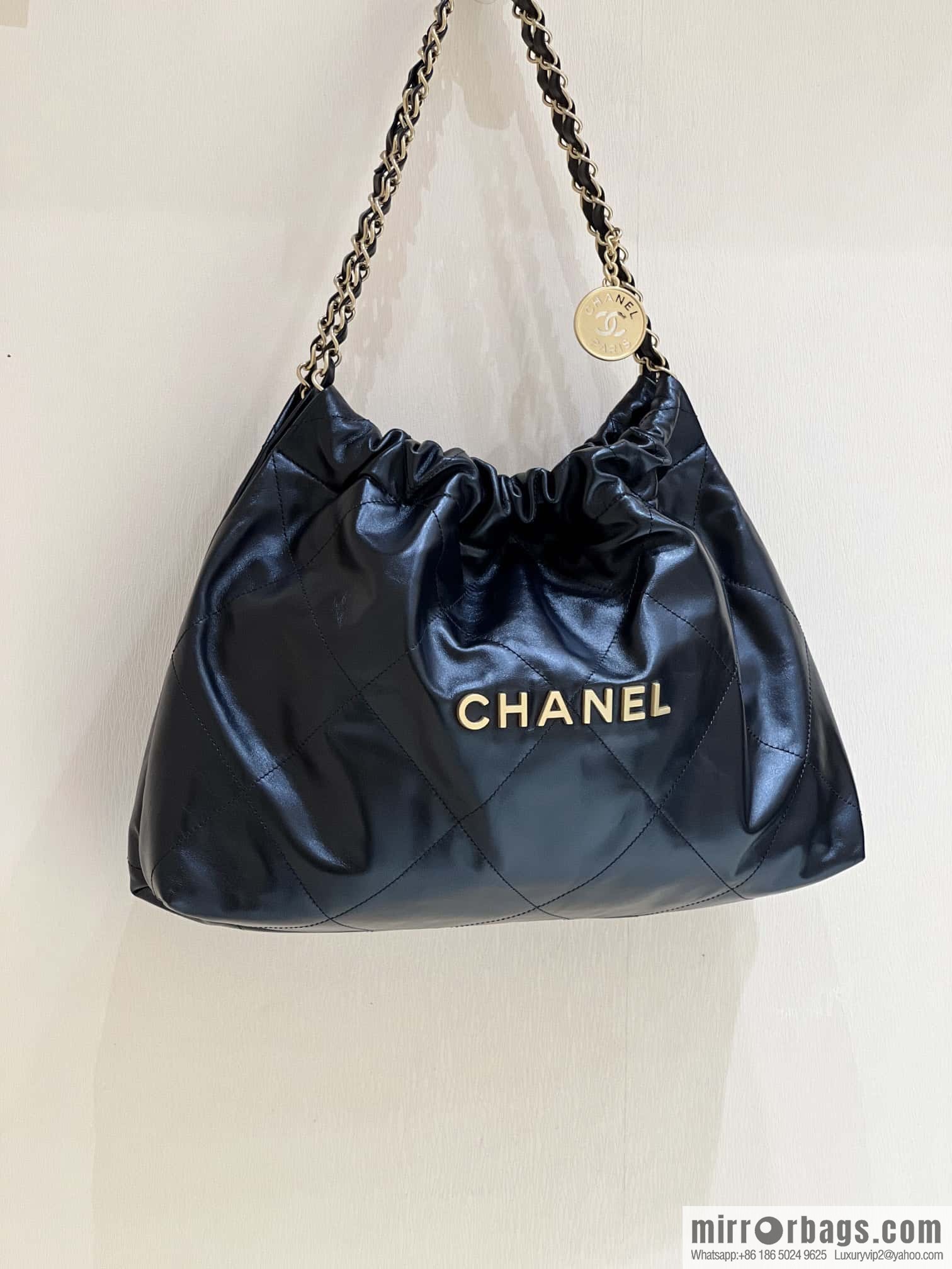 CHANEL 24C Early Spring Vacation Series 22 Horizontal Garbage Bag AS4486